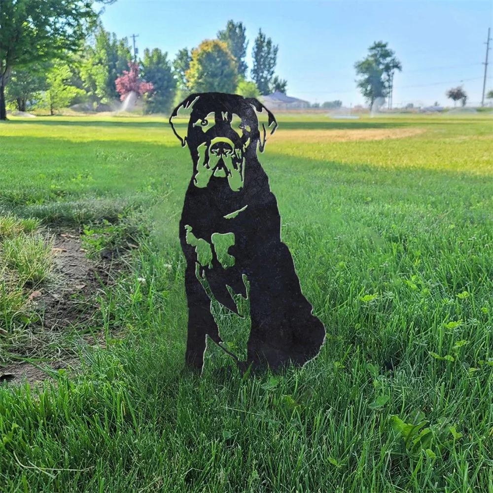 Mastiff Silhouette en Métal
