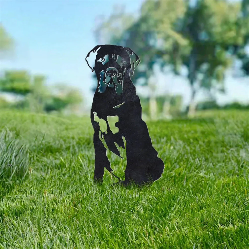 Mastiff Silhouette en Métal - Image 3