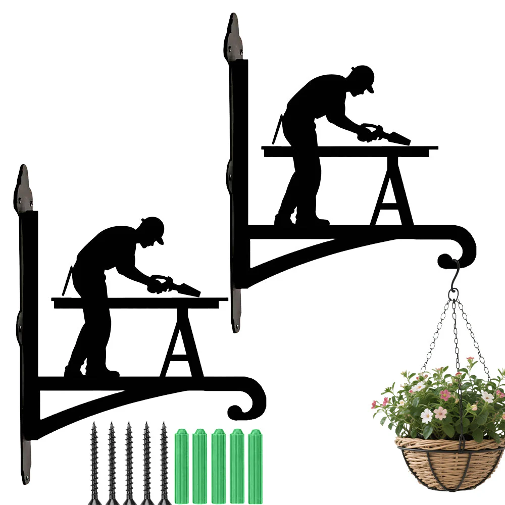 Menuisier Support de Plantes à Suspendre Métallique - Image 8