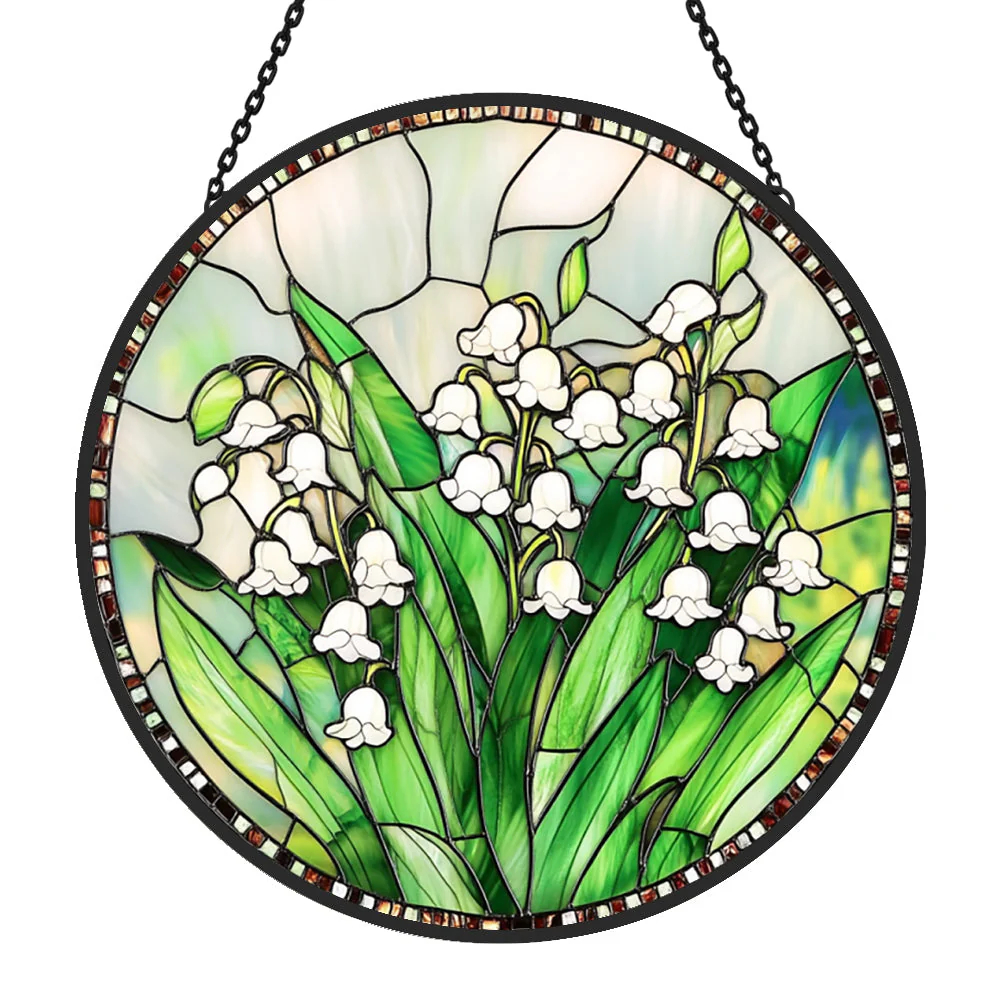 Muguet Attrape-Soleil Décoratif en Vitrail à Suspendre - Image 3