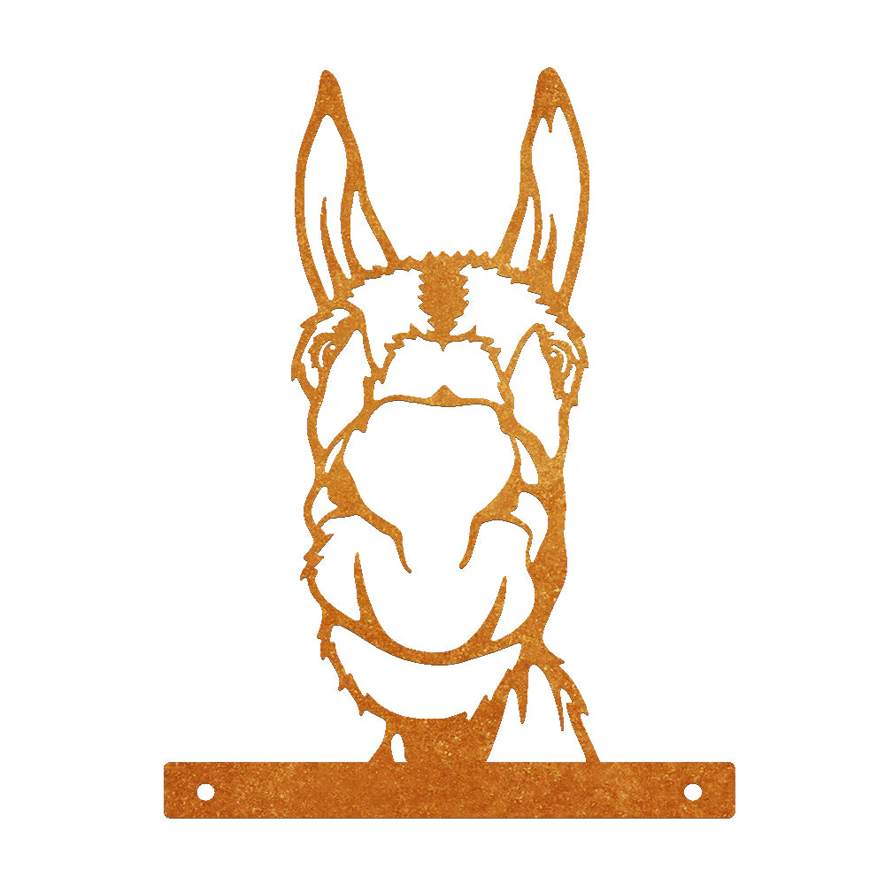 Mule Curieuse Plaque Métallique – Décoration de Jardin Extérieur Animale - Image 5