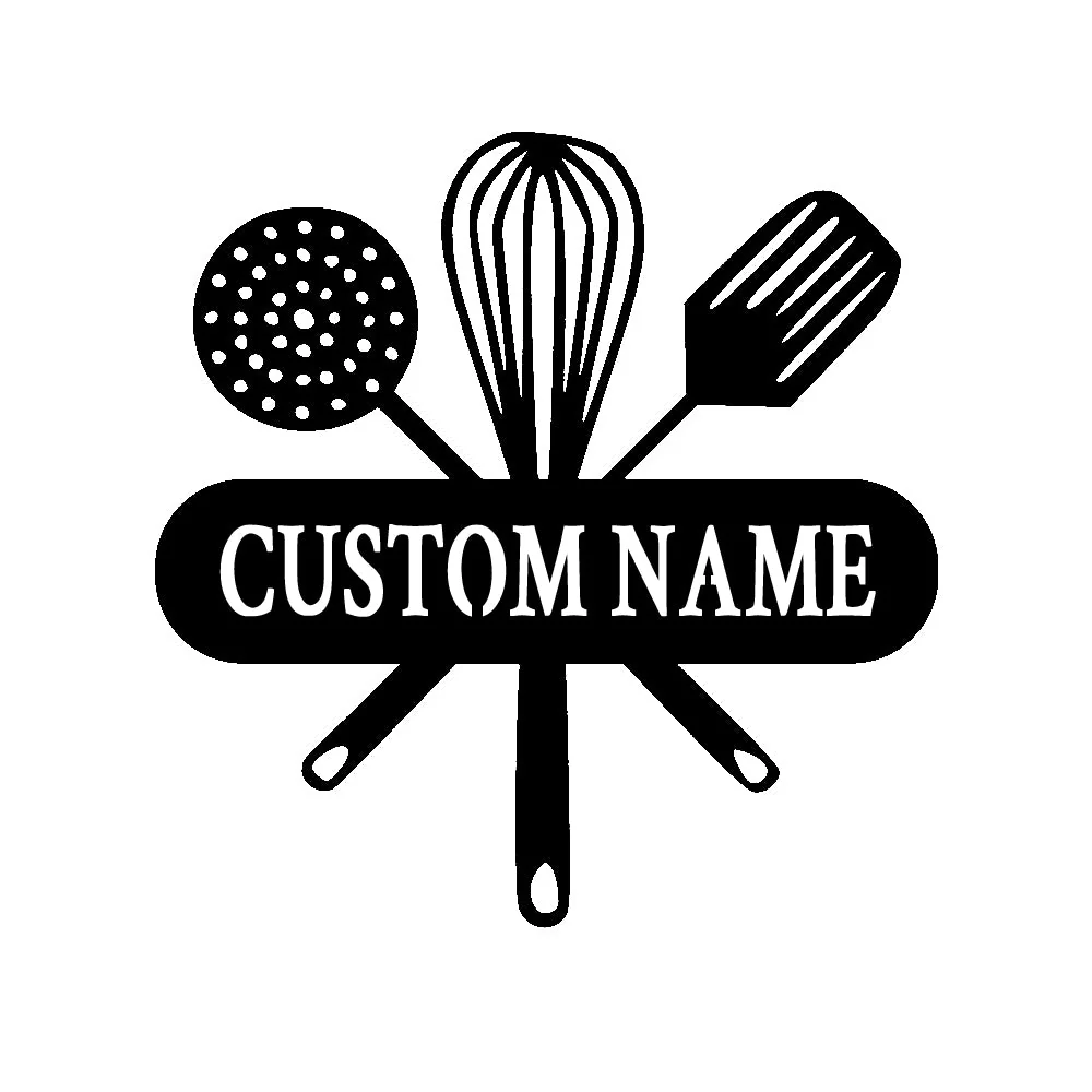 Nom Cuisine Personnalisé Plaque Personnalisée en Métal Décoratif Mural - Image 6