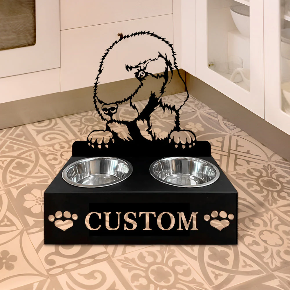 Nom Personnalisé pour Bedlington Terrier Porte-Gamelle pour Animaux - Image 6