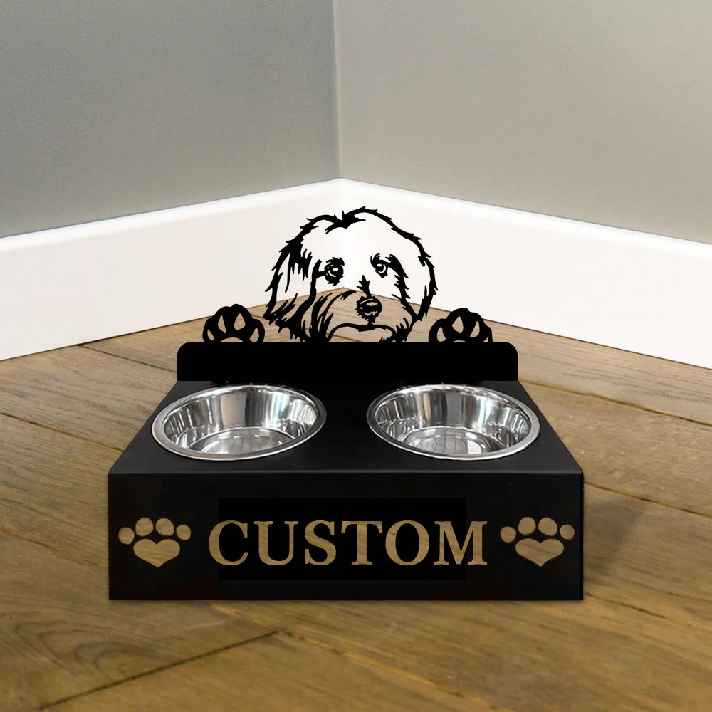 Nom Personnalisé pour Bichon Maltais Porte-Gamelle pour Animaux - Image 4