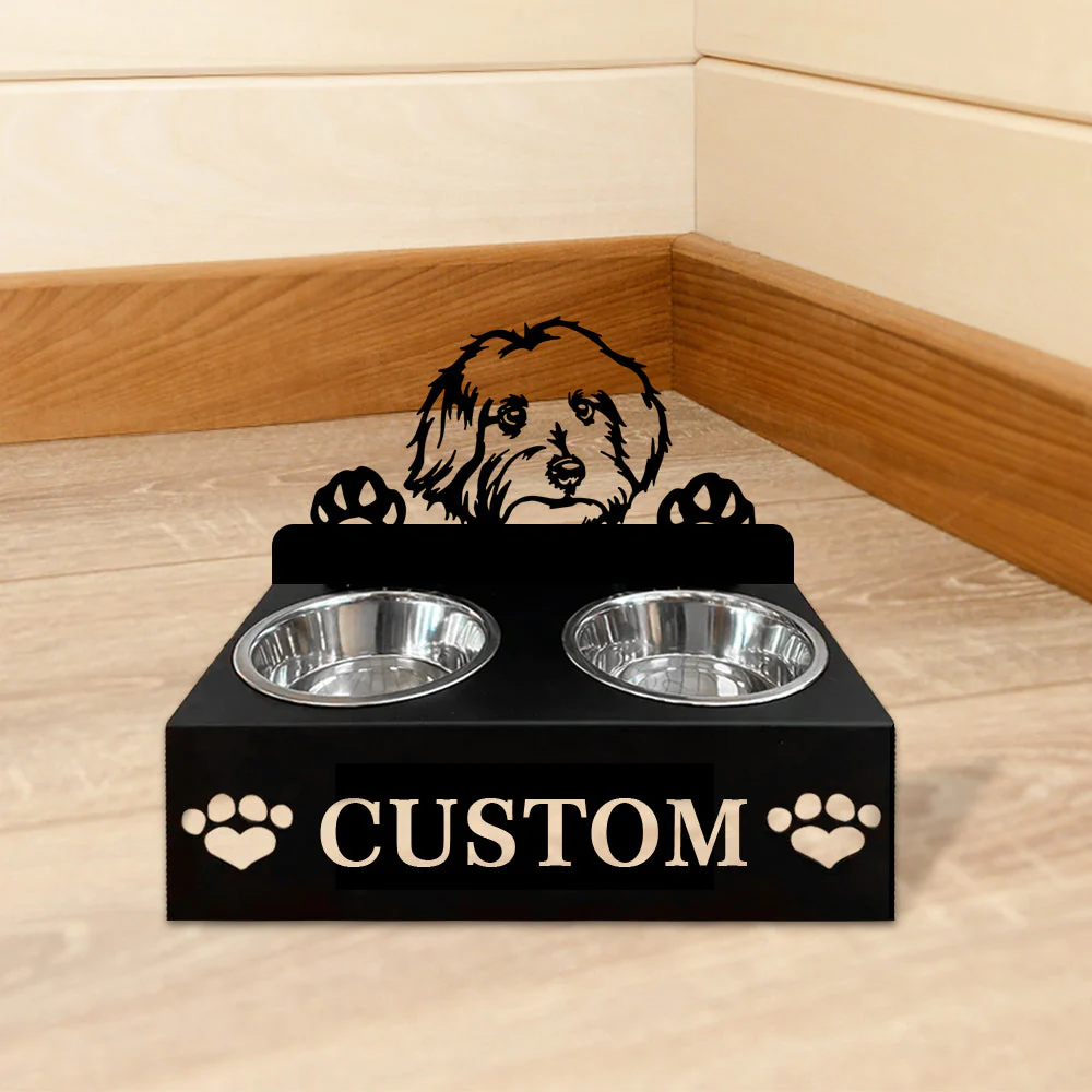Nom Personnalisé pour Bichon Maltais Porte-Gamelle pour Animaux - Image 5