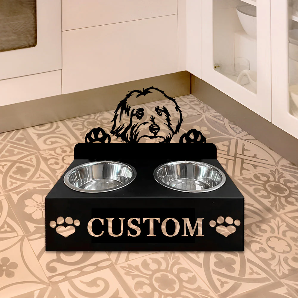 Nom Personnalisé pour Bichon Maltais Porte-Gamelle pour Animaux - Image 6