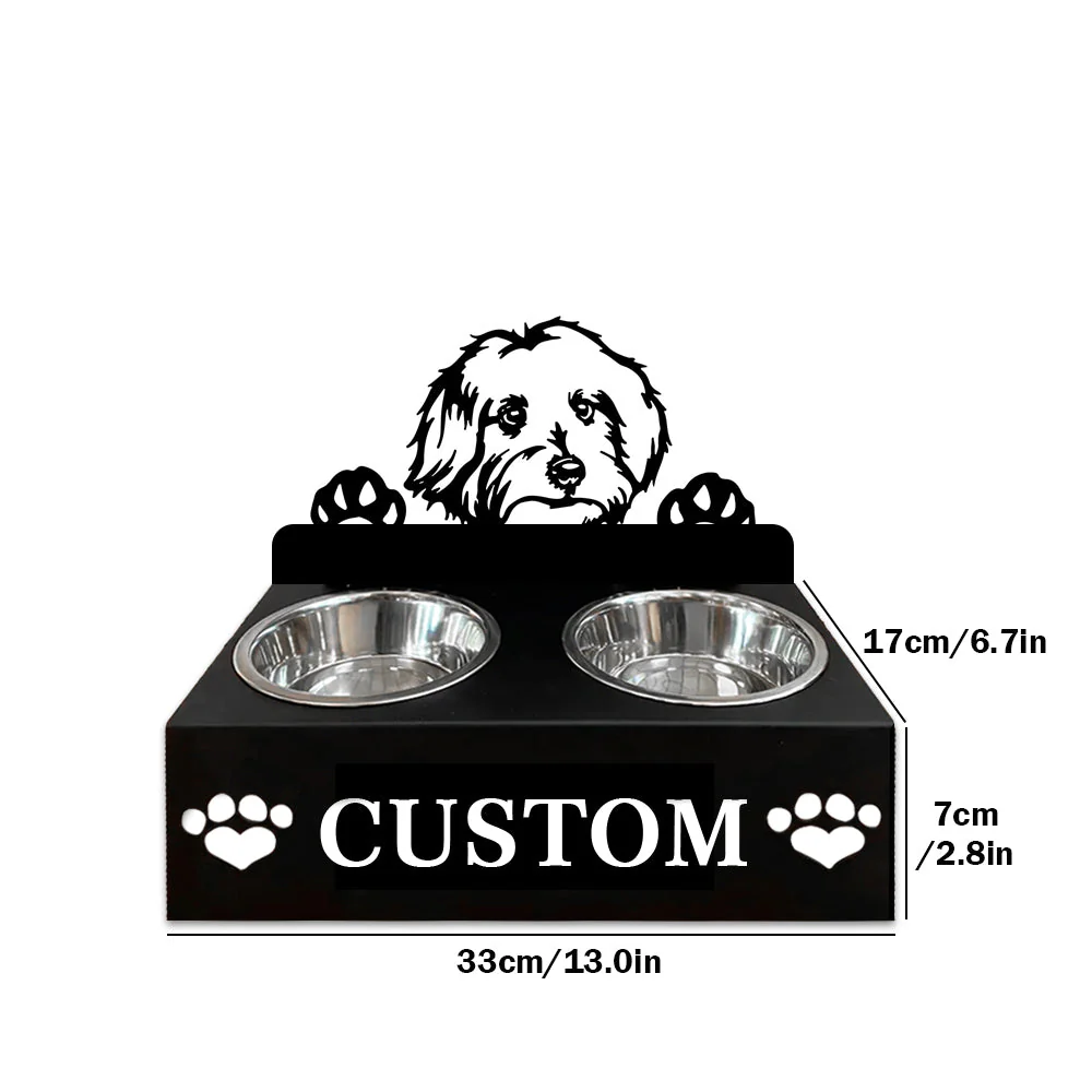Nom Personnalisé pour Bichon Maltais Porte-Gamelle pour Animaux - Image 7
