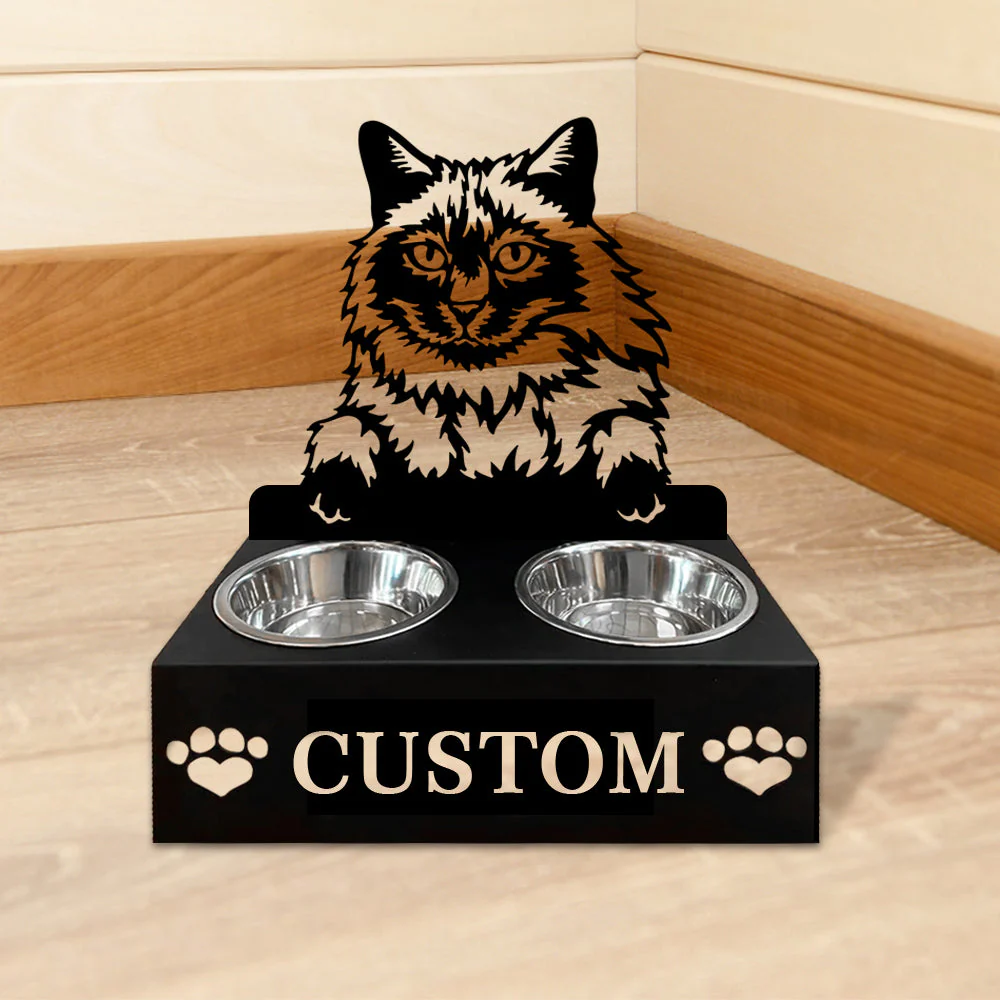 Nom Personnalisé pour Chat Balinais Porte-Gamelle pour Animaux - Image 5