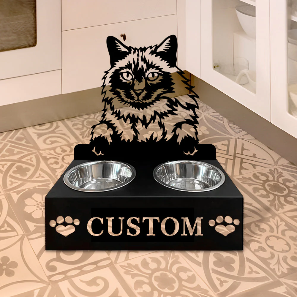 Nom Personnalisé pour Chat Balinais Porte-Gamelle pour Animaux - Image 6
