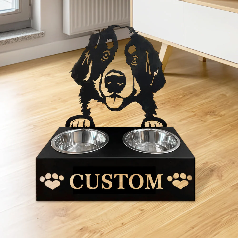 Nom Personnalisé pour Chien Bouvier Bernois Porte-Gamelle pour Animaux - Image 4