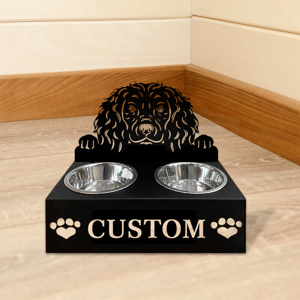 Nom Personnalisé pour Chien Boykin Spaniel Porte-Gamelle pour Animaux - Image 5