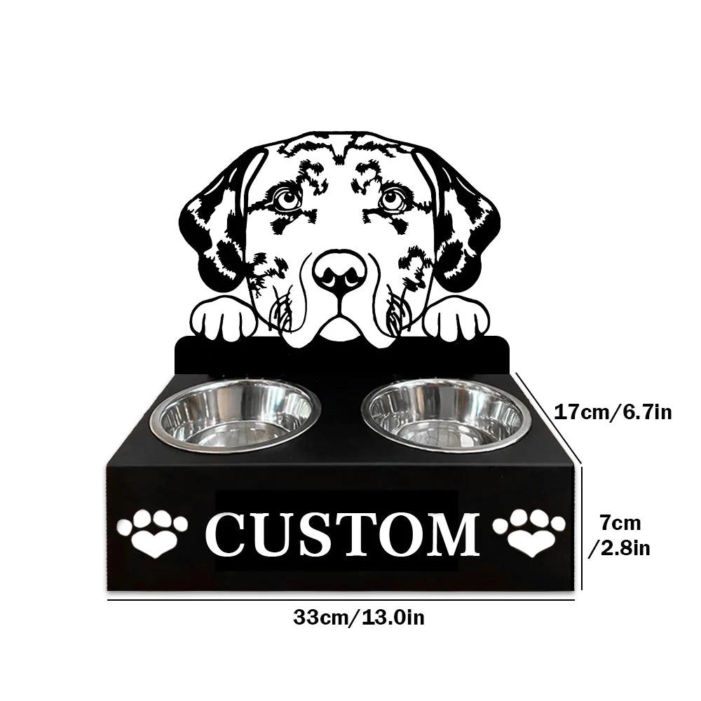 Nom Personnalisé pour Chien Catahoula Porte-Gamelle pour Animaux - Image 7