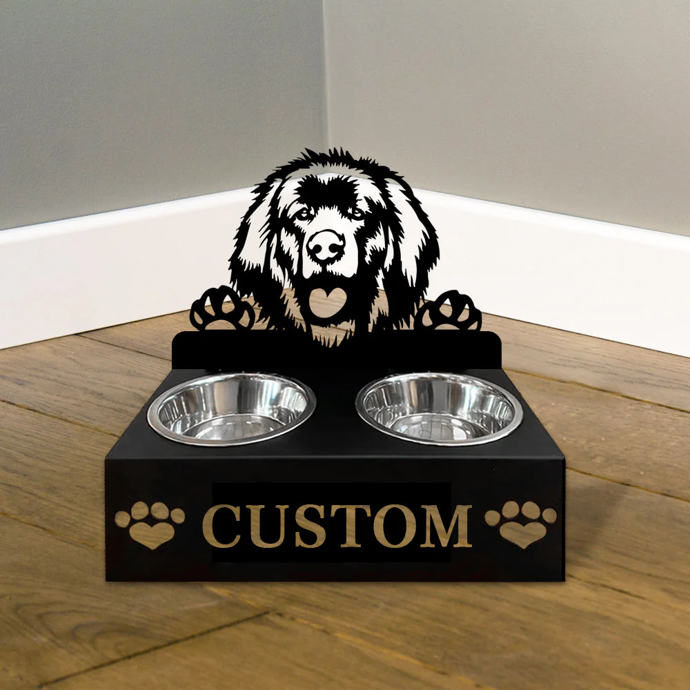 Nom Personnalisé pour Chien Leonberger Porte-Gamelle pour Animaux - Image 4