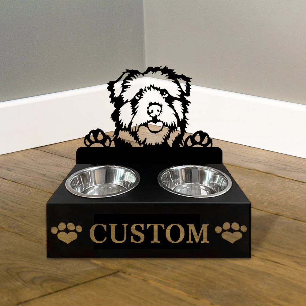 Nom Personnalisé pour Chien Norfolk Norwich Terrier Porte-Gamelle pour Animaux - Image 4
