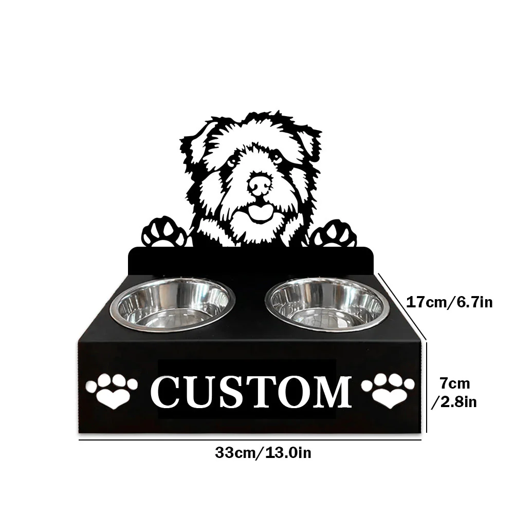 Nom Personnalisé pour Chien Norfolk Norwich Terrier Porte-Gamelle pour Animaux - Image 7