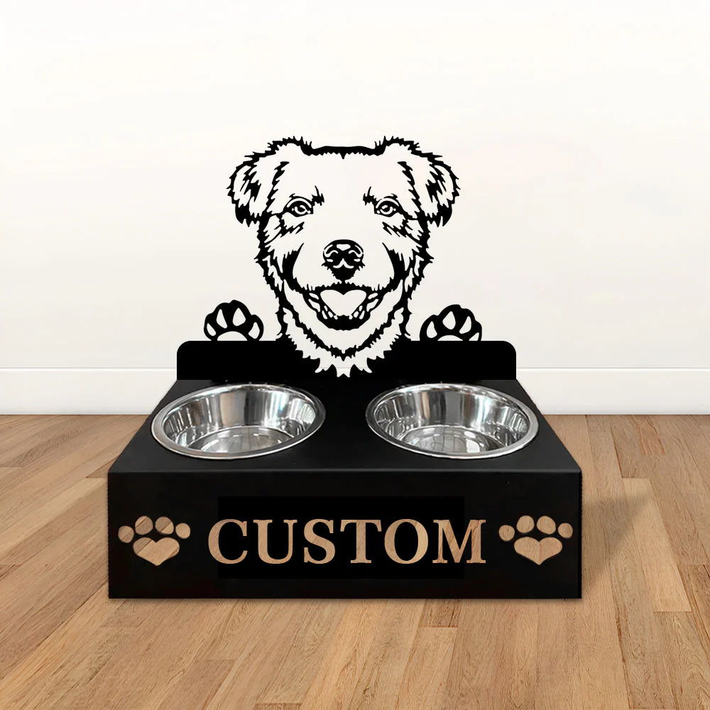 Nom Personnalisé pour Chien Parson Russell Terrier Porte-Gamelle pour Animaux - Image 2