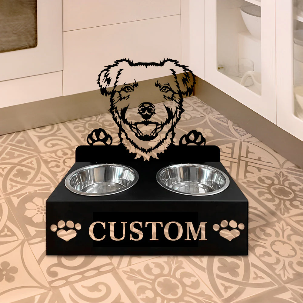 Nom Personnalisé pour Chien Parson Russell Terrier Porte-Gamelle pour Animaux - Image 6