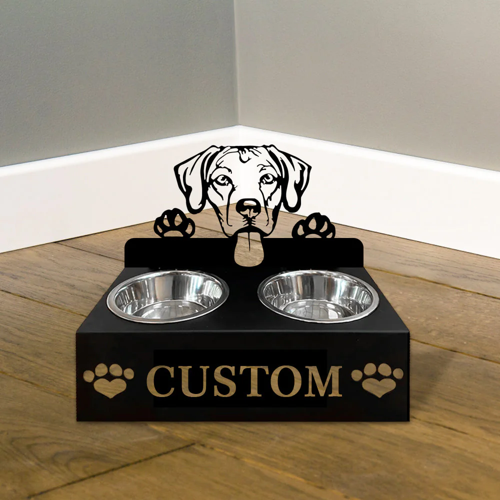 Nom Personnalisé pour Chien Rhodesian Ridgeback Porte-Gamelle pour Animaux - Image 4