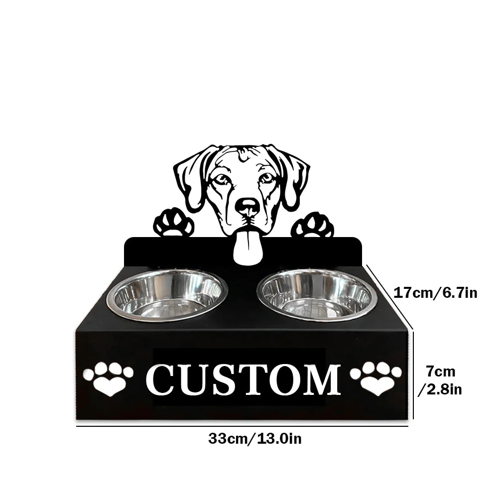 Nom Personnalisé pour Chien Rhodesian Ridgeback Porte-Gamelle pour Animaux - Image 7