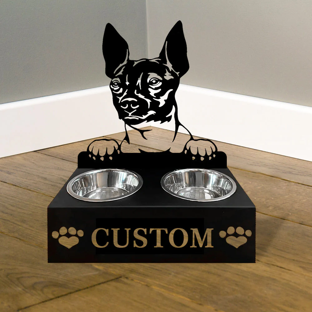 Nom Personnalisé pour Chien Terrier Nu Porte-Gamelle pour Animaux - Image 4