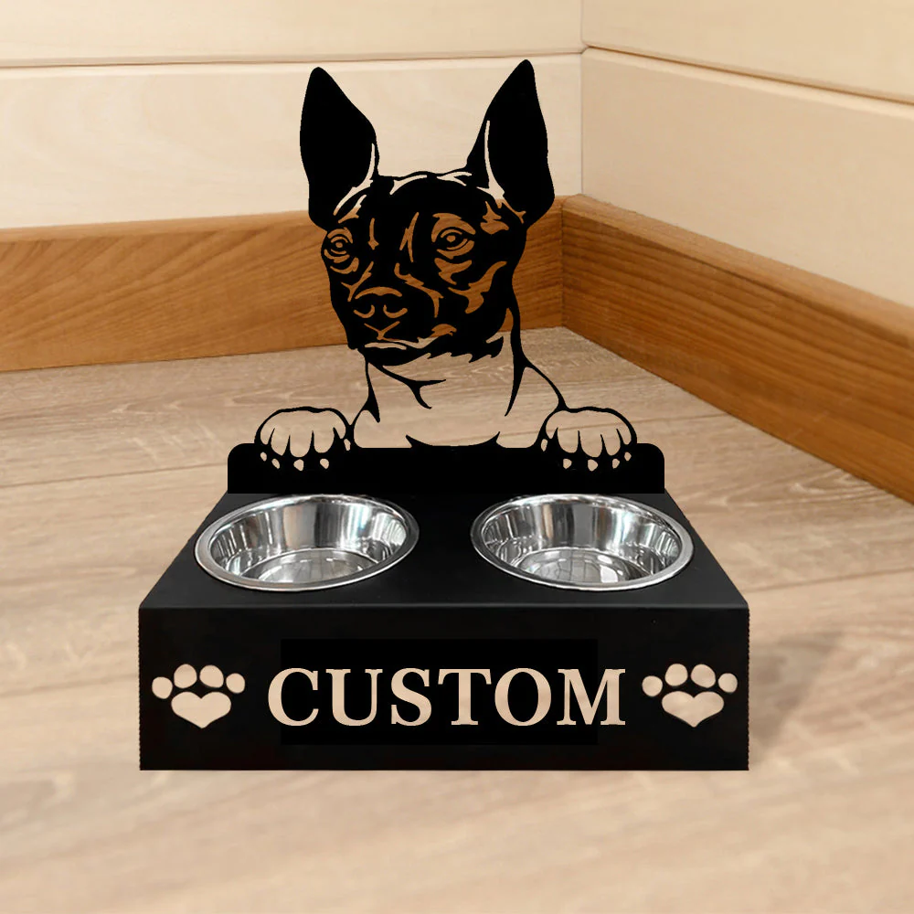 Nom Personnalisé pour Chien Terrier Nu Porte-Gamelle pour Animaux - Image 5