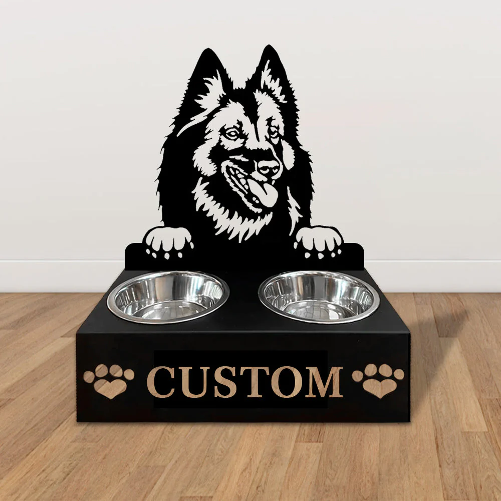 Nom Personnalisé pour Chien Tervuren Belge Porte-Gamelle pour Animaux - Image 2