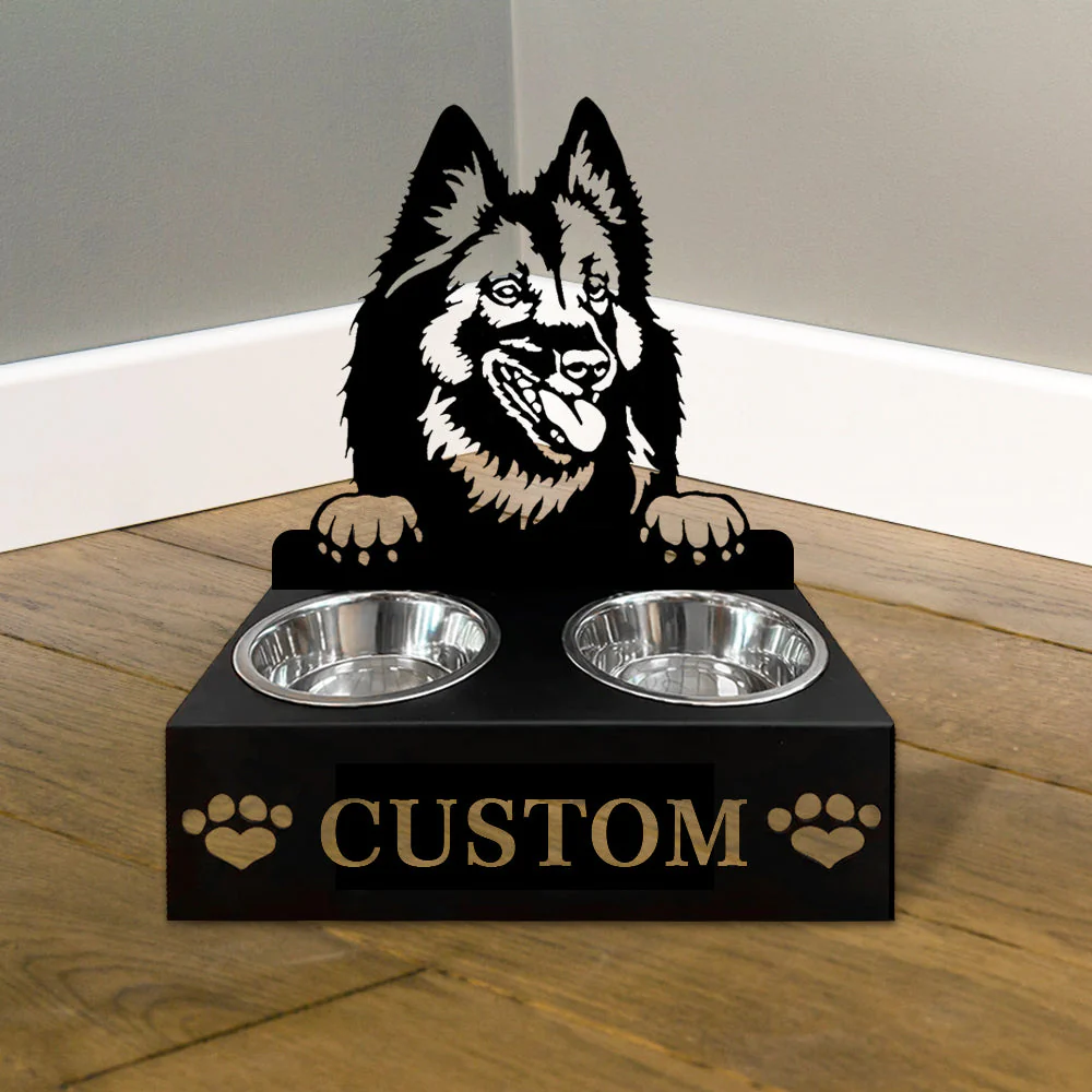Nom Personnalisé pour Chien Tervuren Belge Porte-Gamelle pour Animaux - Image 4