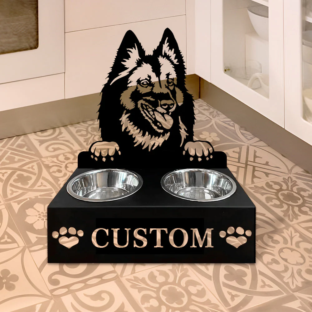 Nom Personnalisé pour Chien Tervuren Belge Porte-Gamelle pour Animaux - Image 6