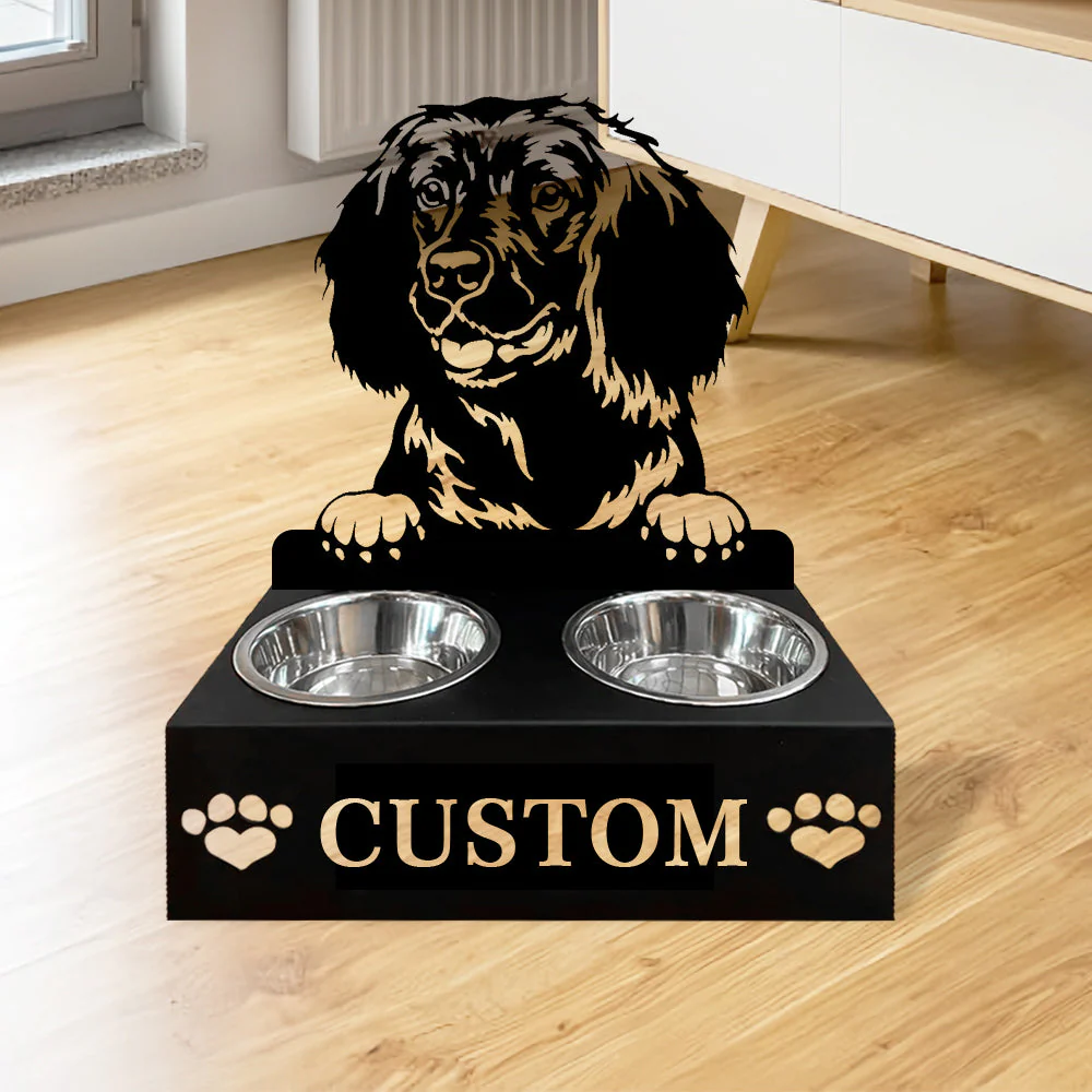 Nom Personnalisé pour Chien Water Spaniel Porte-Gamelle pour Animaux - Image 4