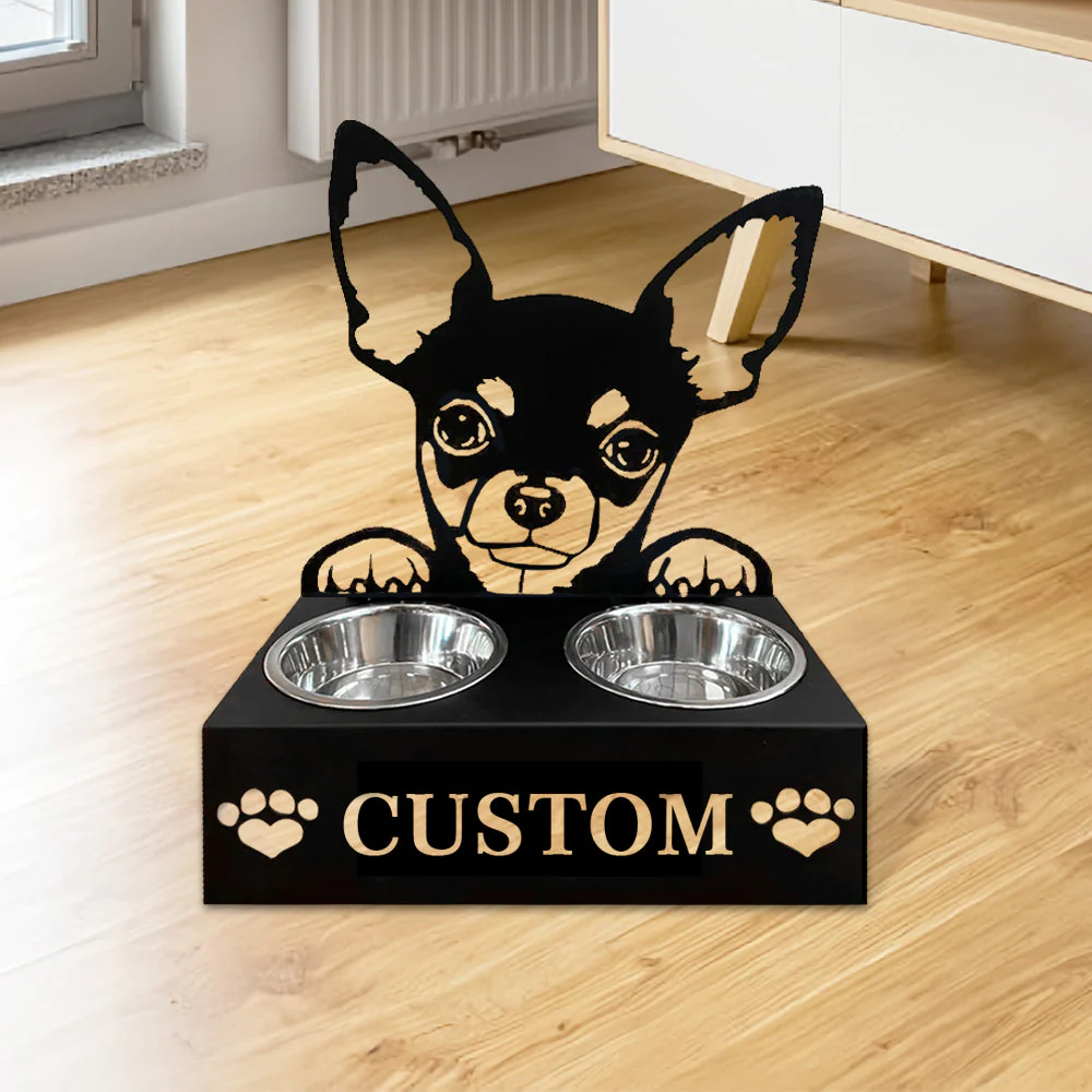 Nom Personnalisé pour Chihuahua Porte-Gamelle pour Animaux - Image 4