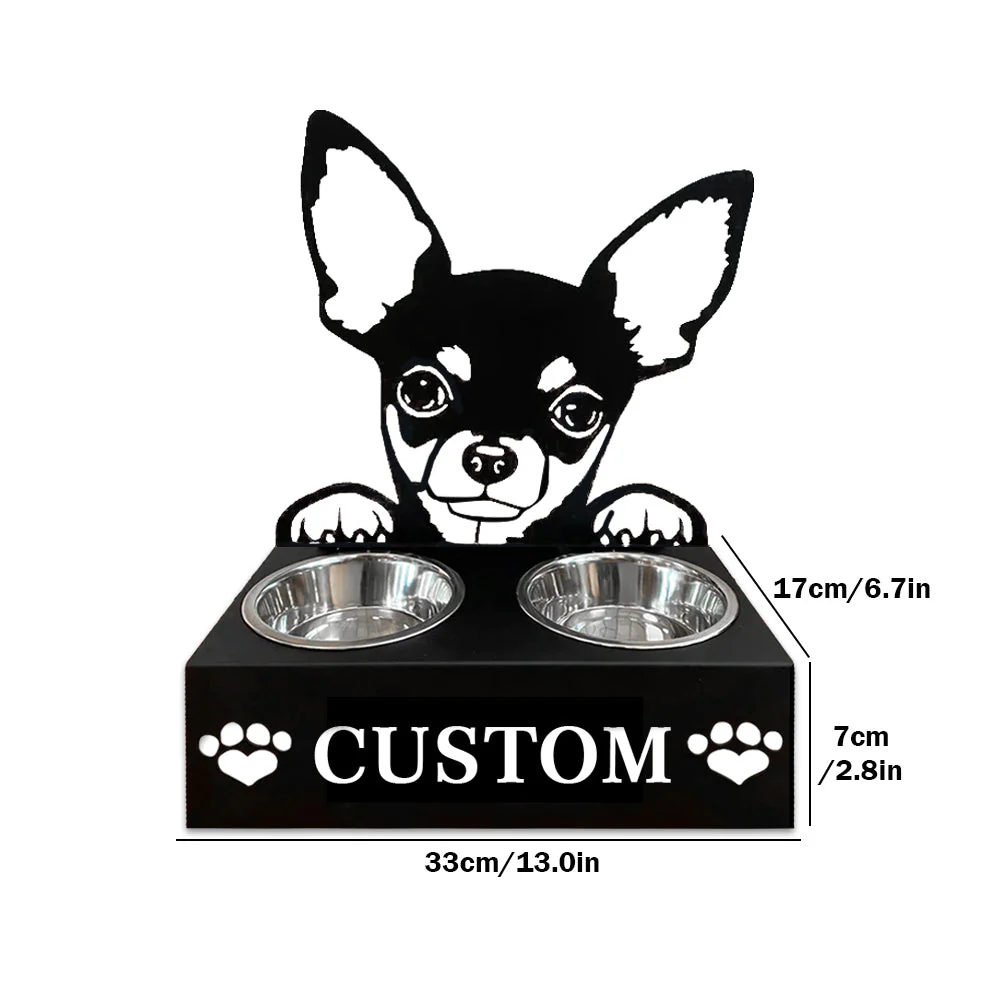 Nom Personnalisé pour Chihuahua Porte-Gamelle pour Animaux - Image 7