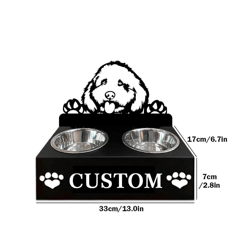 Nom Personnalisé pour Cockapoo Porte-Gamelle pour Animaux - Image 7