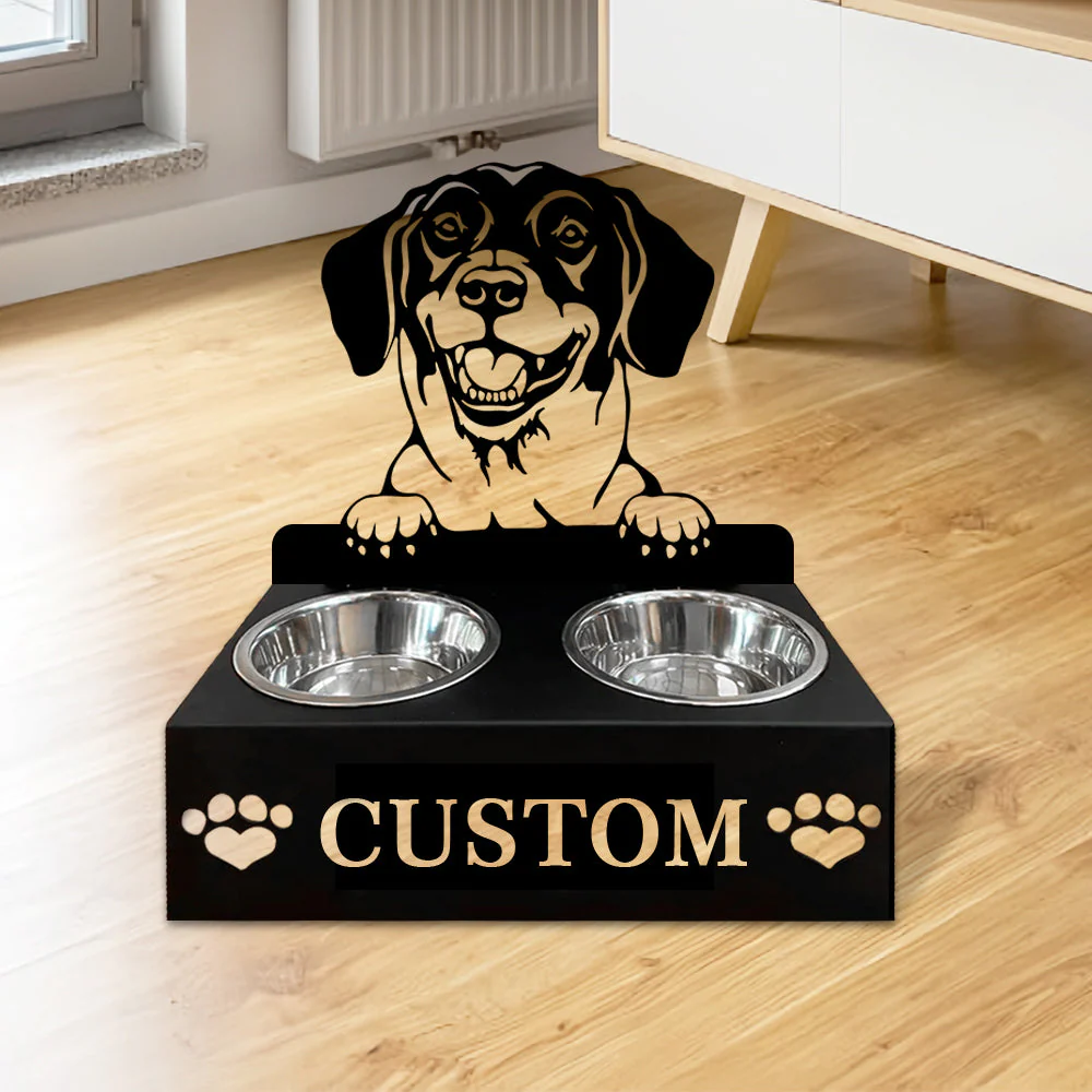 Nom Personnalisé pour Dachsbracke Danois Porte-Gamelle pour Animaux - Image 2