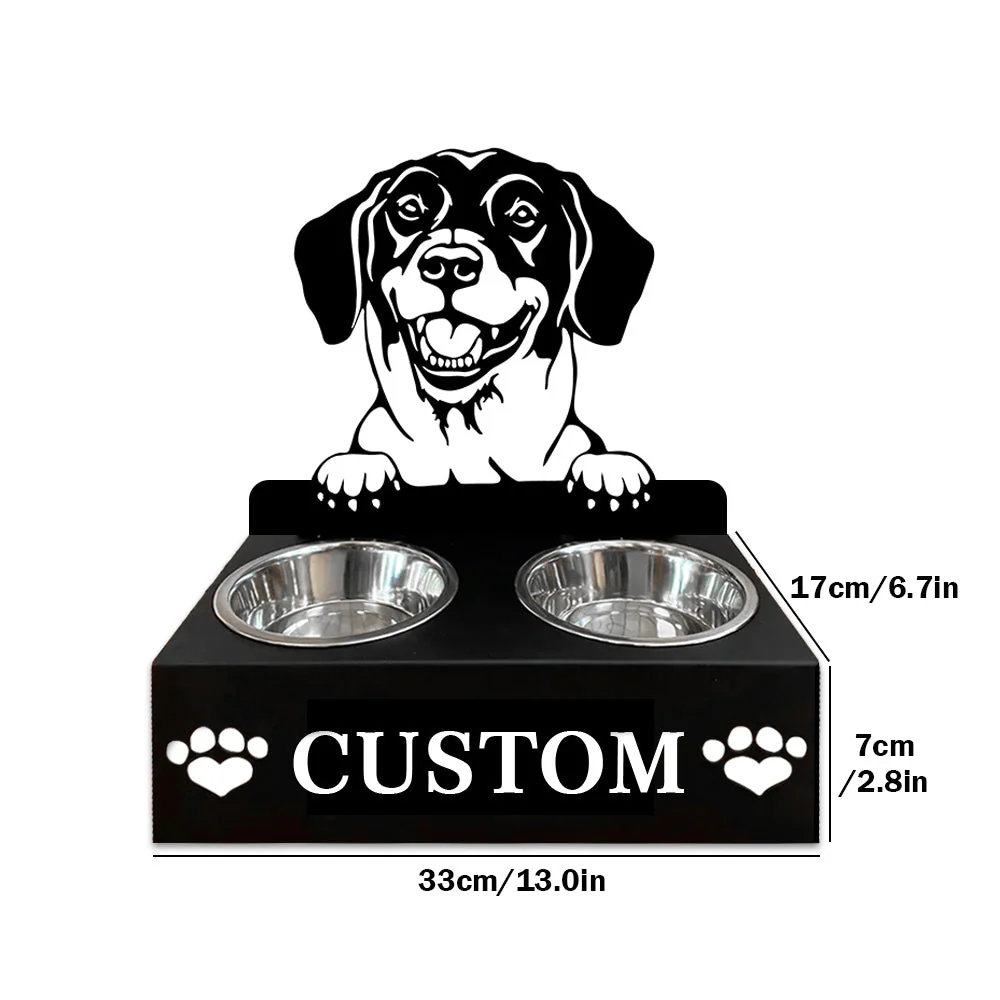 Nom Personnalisé pour Dachsbracke Danois Porte-Gamelle pour Animaux - Image 7
