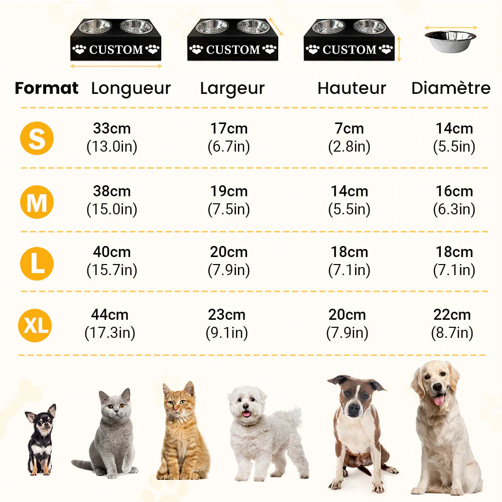 Nom Personnalisé pour Cockapoo Porte-Gamelle pour Animaux - Image 3