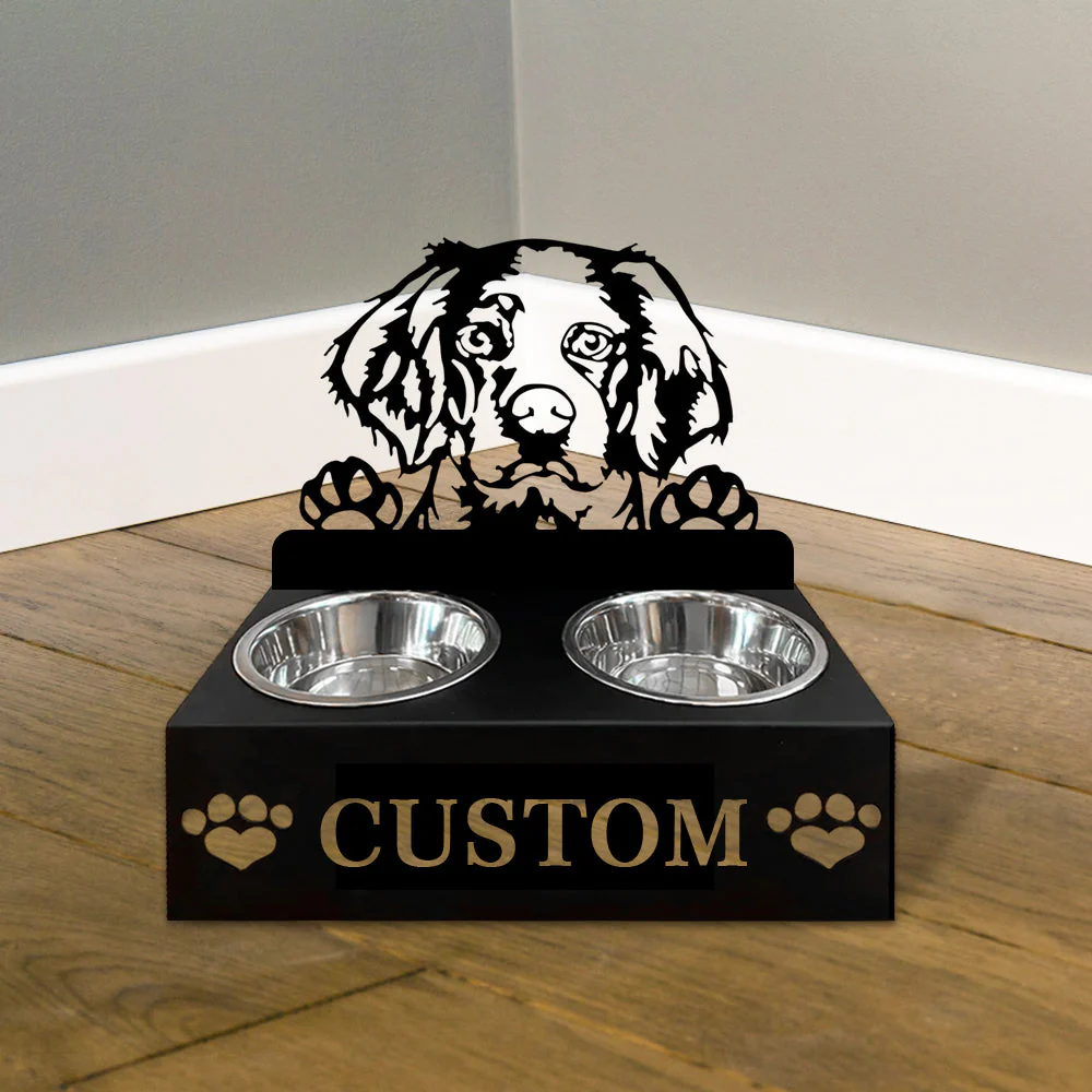 Nom Personnalisé pour Épagneul Breton Porte-Gamelle pour Animaux - Image 4