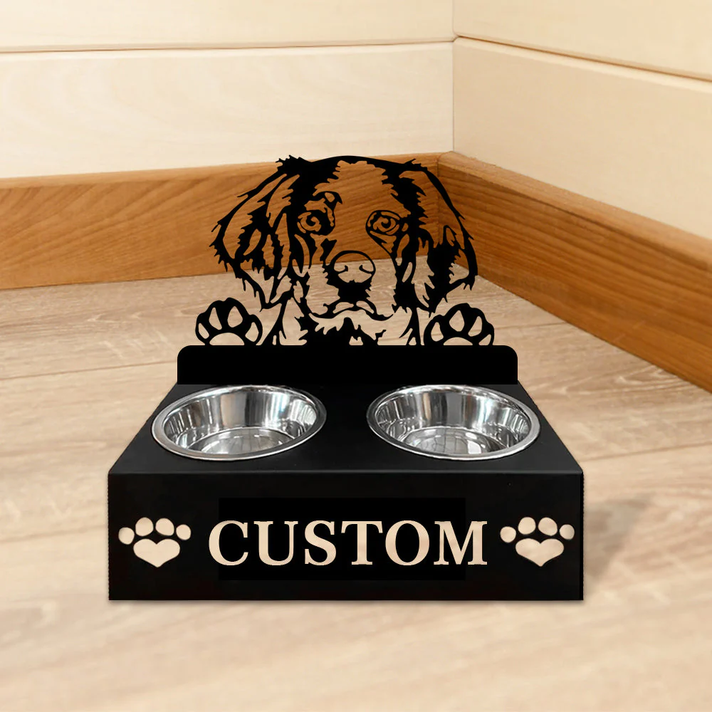 Nom Personnalisé pour Épagneul Breton Porte-Gamelle pour Animaux - Image 5
