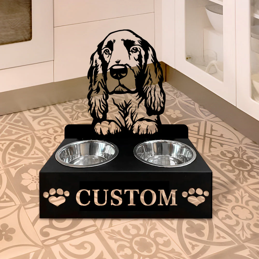 Nom Personnalisé pour Field Spaniel Porte-Gamelle pour Animaux - Image 6