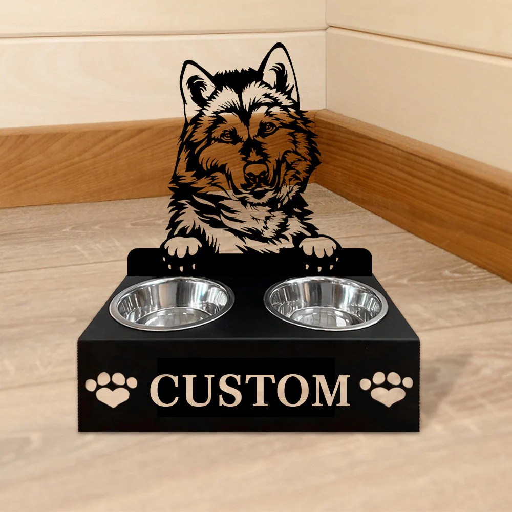 Nom Personnalisé pour Malamute de l'Alaska Porte-Gamelle pour Animaux - Image 6