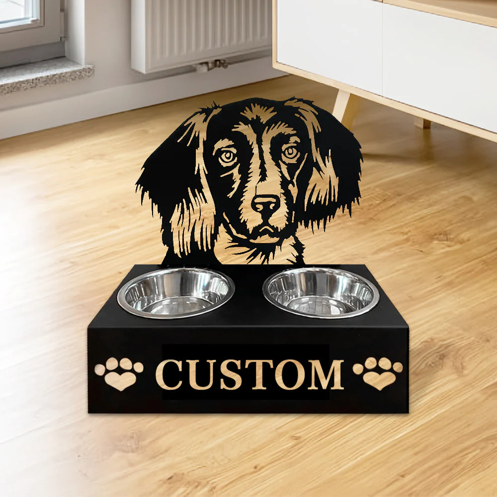 Nom Personnalisé pour Petit Münsterlander Porte-Gamelle pour Animaux - Image 4