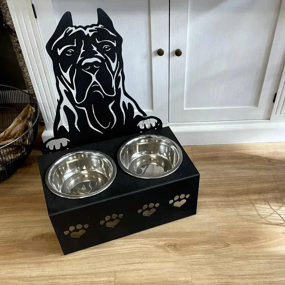 Nom Personnalisé pour Presa Canario Porte-Gamelle pour Animaux