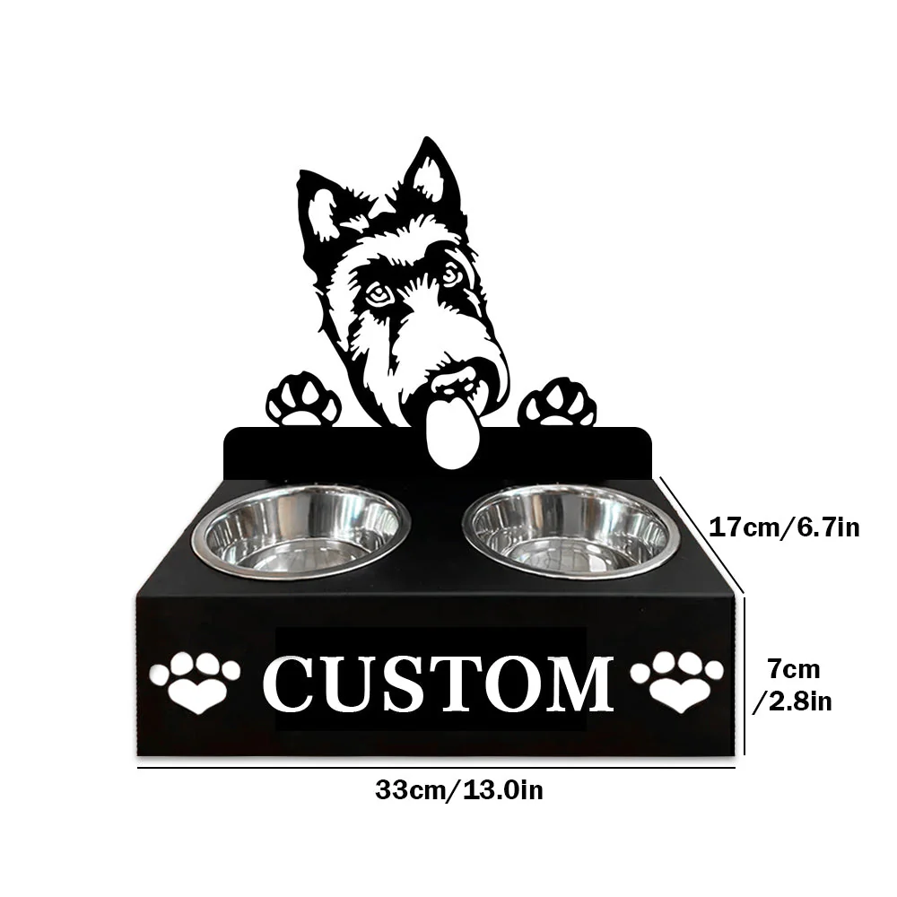 Nom Personnalisé pour Scottish Terrier Porte-Gamelle pour Animaux - Image 7