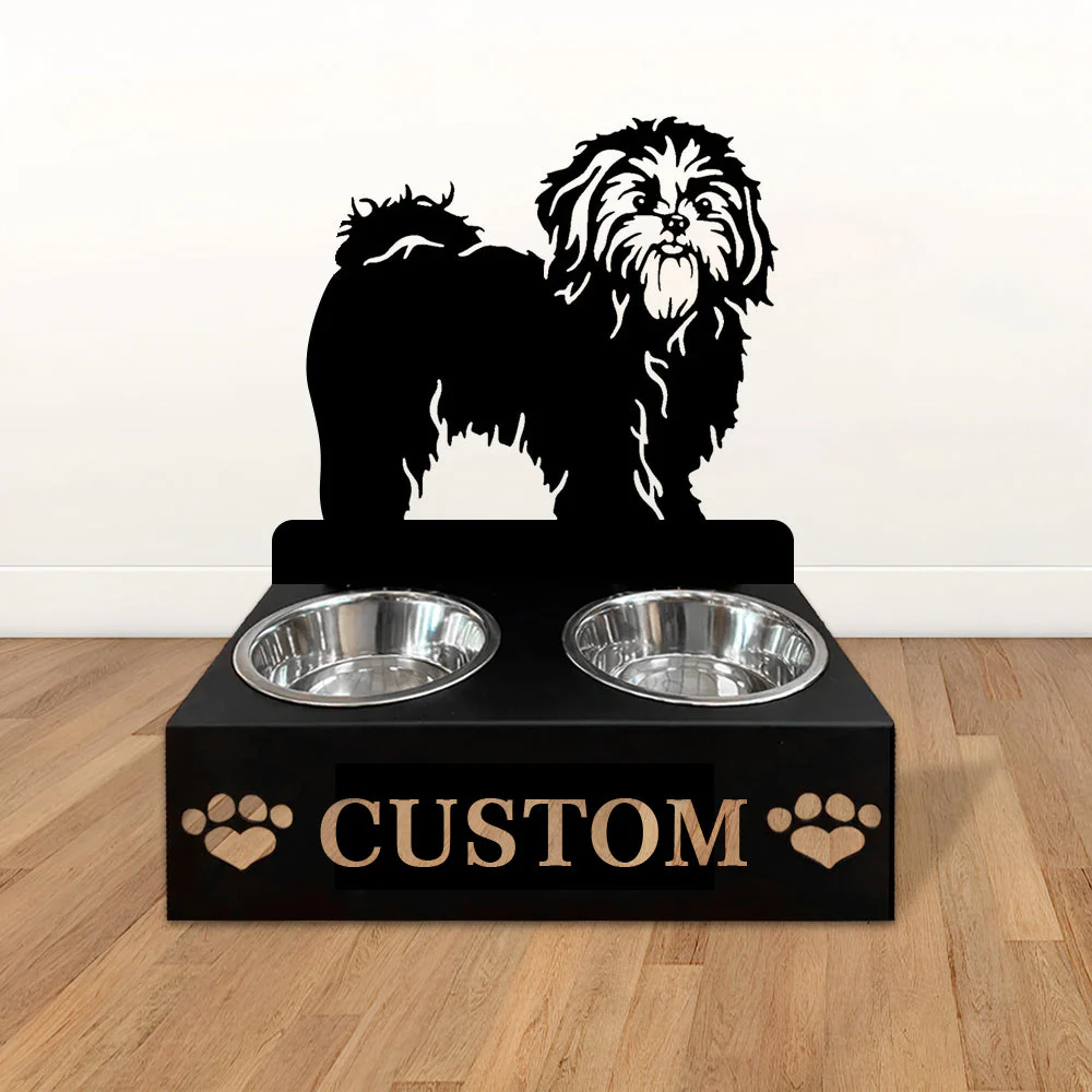 Nom Personnalisé pour Shih Tzu Porte-Gamelle pour Animaux