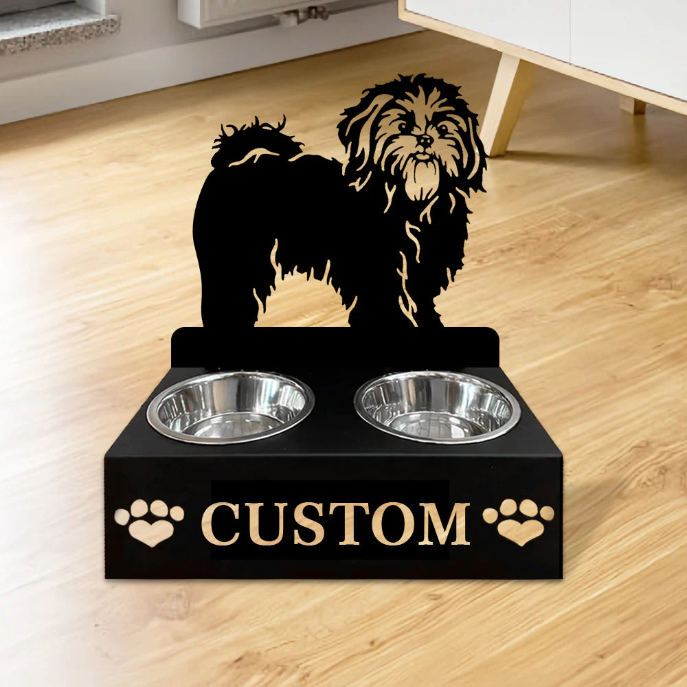 Nom Personnalisé pour Shih Tzu Porte-Gamelle pour Animaux - Image 2