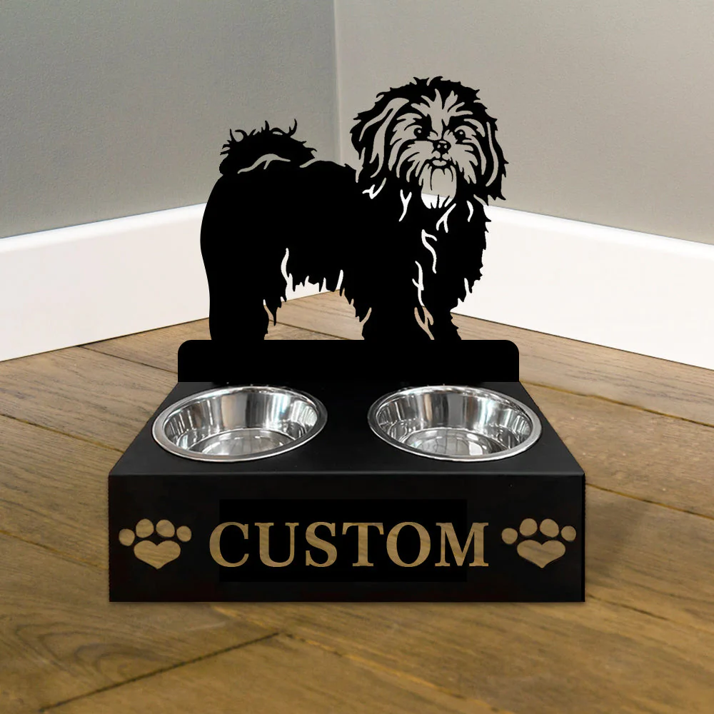 Nom Personnalisé pour Shih Tzu Porte-Gamelle pour Animaux - Image 4