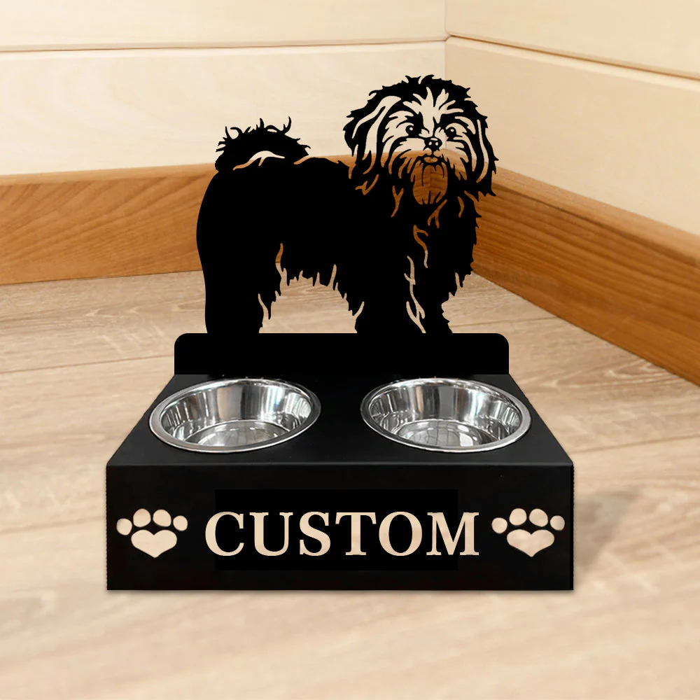 Nom Personnalisé pour Shih Tzu Porte-Gamelle pour Animaux - Image 5