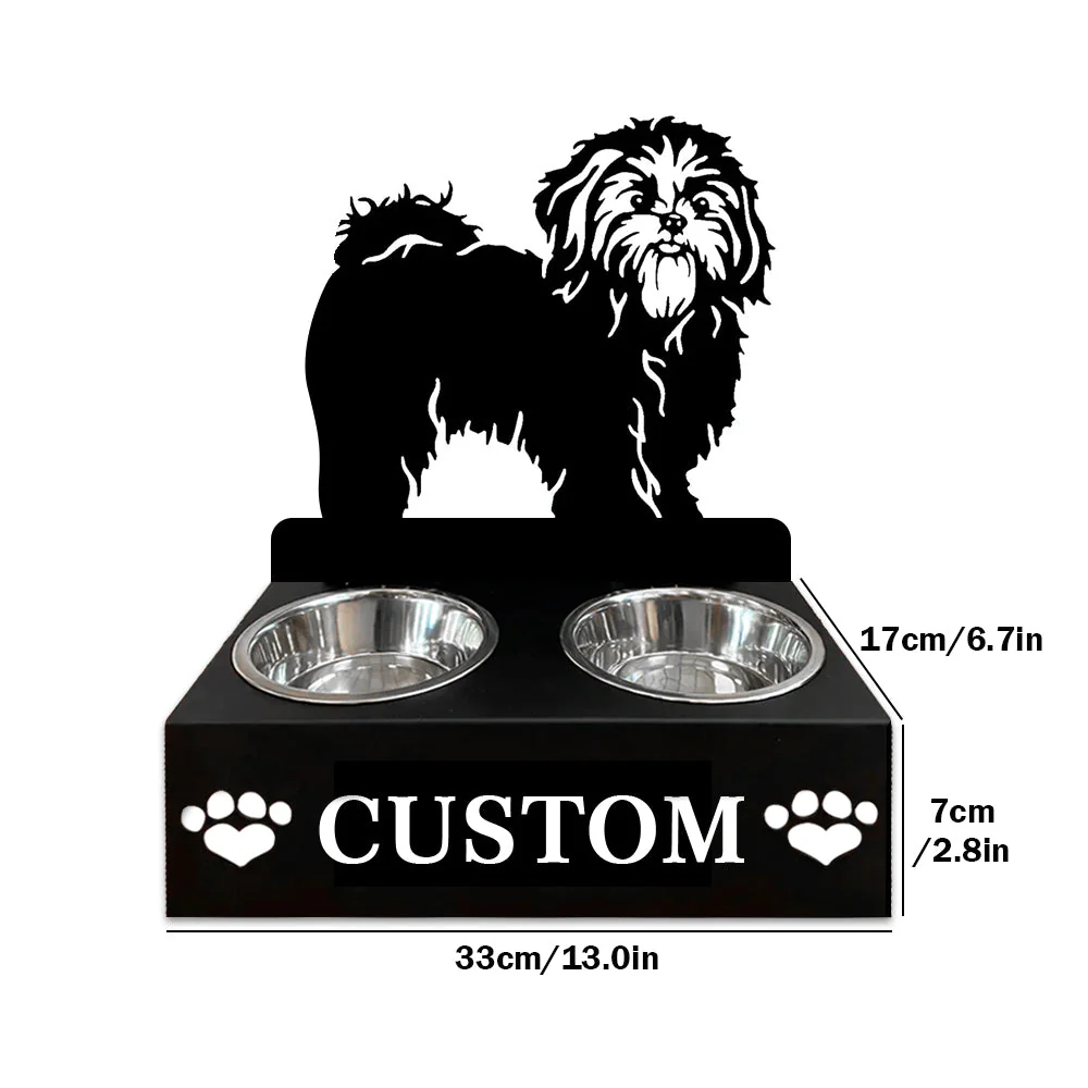 Nom Personnalisé pour Shih Tzu Porte-Gamelle pour Animaux - Image 7