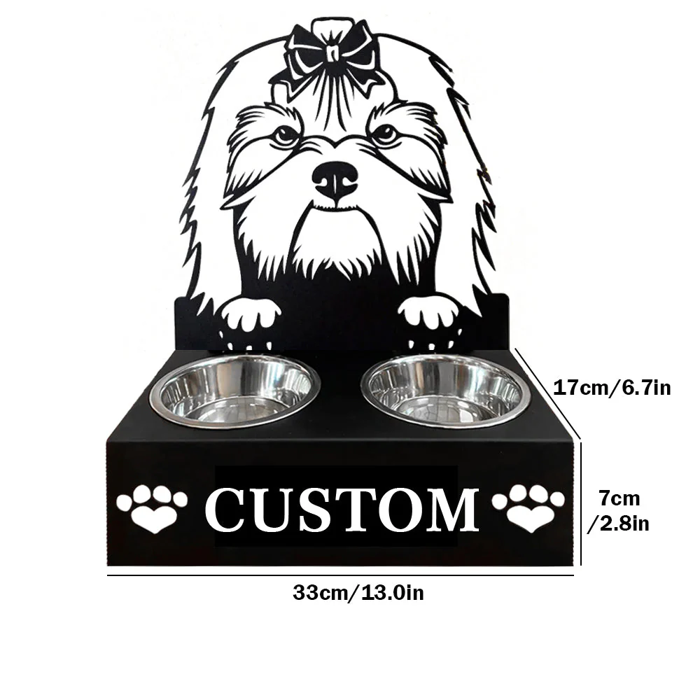 Nom Personnalisé pour Shih Tzu Porte-Gamelle pour Animaux - Image 6