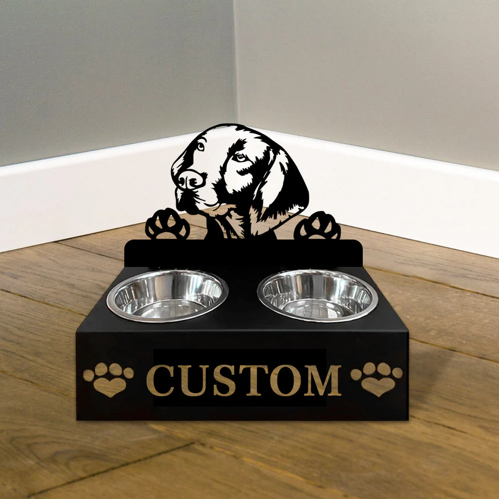 Nom Personnalisé pour Vizsla Hongrois Porte-Gamelle pour Animaux - Image 4