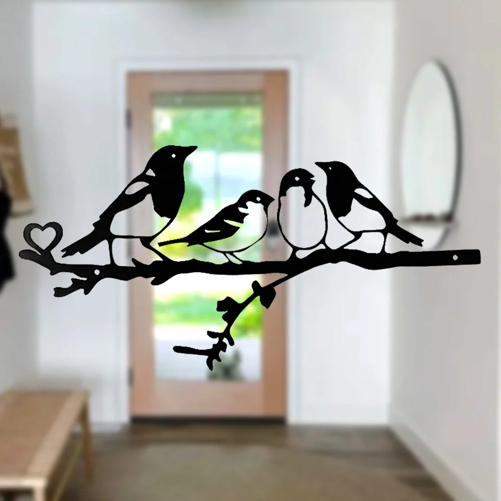 Oiseau et Branche Moderne Art Décoratif Suspendu Mur